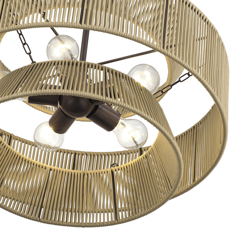 Lustre suspendu 5 lumières Aurea, Doré, Bronze, 5