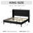 Modern Velvet Upholstered Platform Bed With Wooden Slats Wingback Headboard Included-513484945-513484951