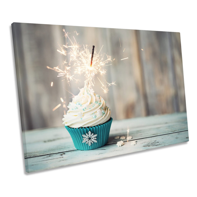 Cupcake Kitchen Sparkler - Wrapped Canvas Art Prints, 81.3cm H x 121.9cm W