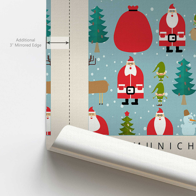 «Munich Christmas Market», reproduction sur toile, Toile tendue, H 18 po x l 12 po