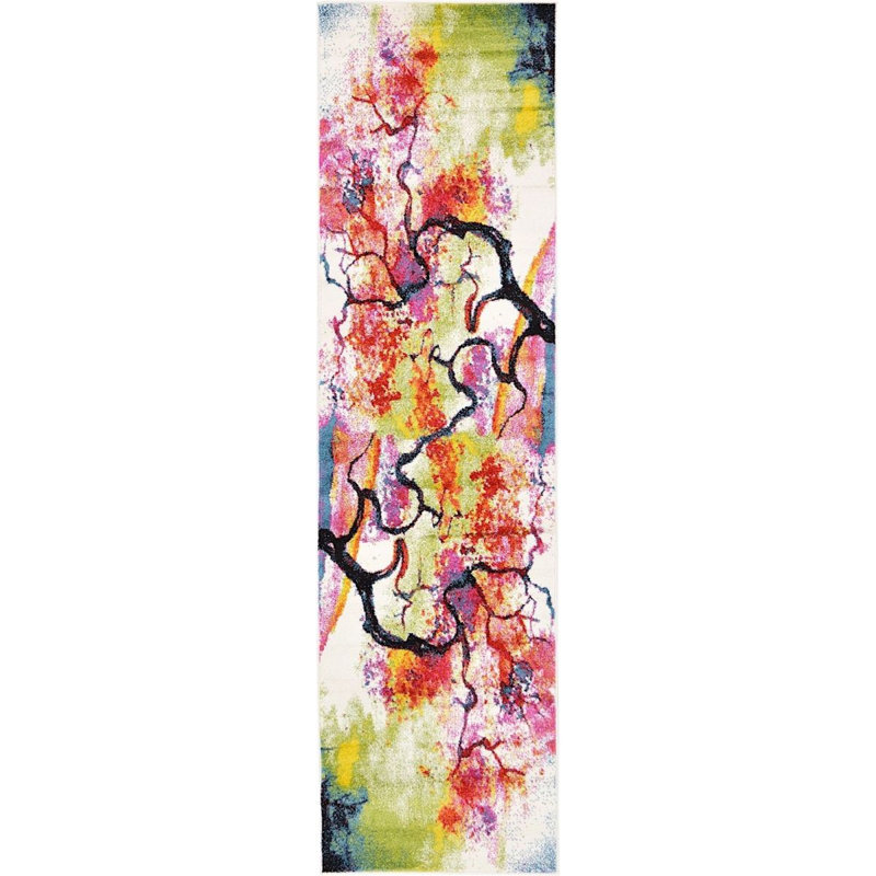 Tanguay Abstract Indoor Rug, Runner 2'7" x 10'