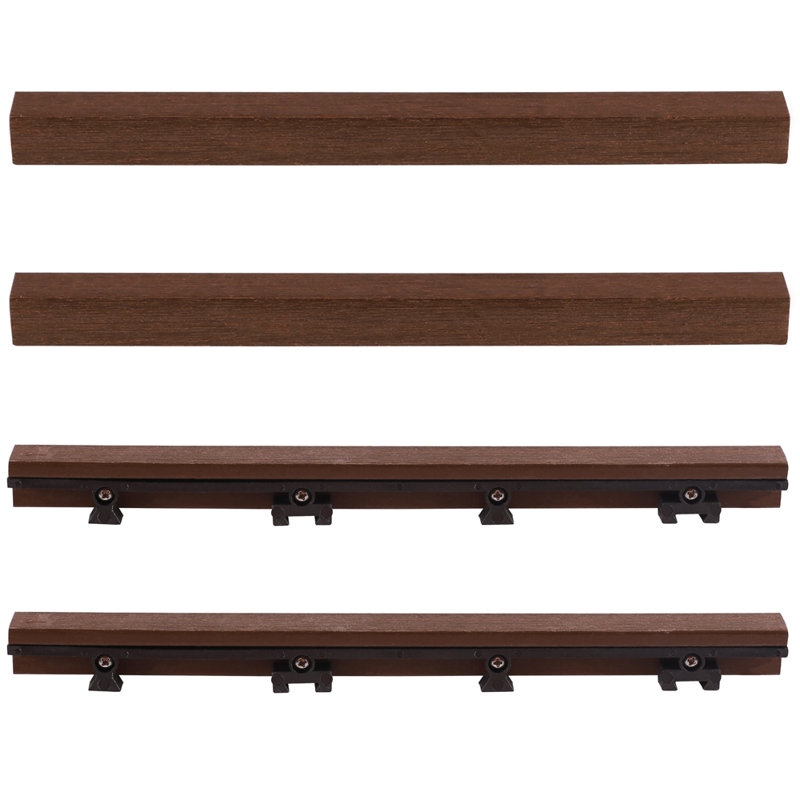 Carreau de terrasse en bois composite rouge 1 "x 12" Quick Deck, Séquoia californien