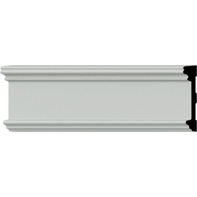 3"H x 5/8"P x 94 1/2"L Bedford Chair Rail (2-Pack)