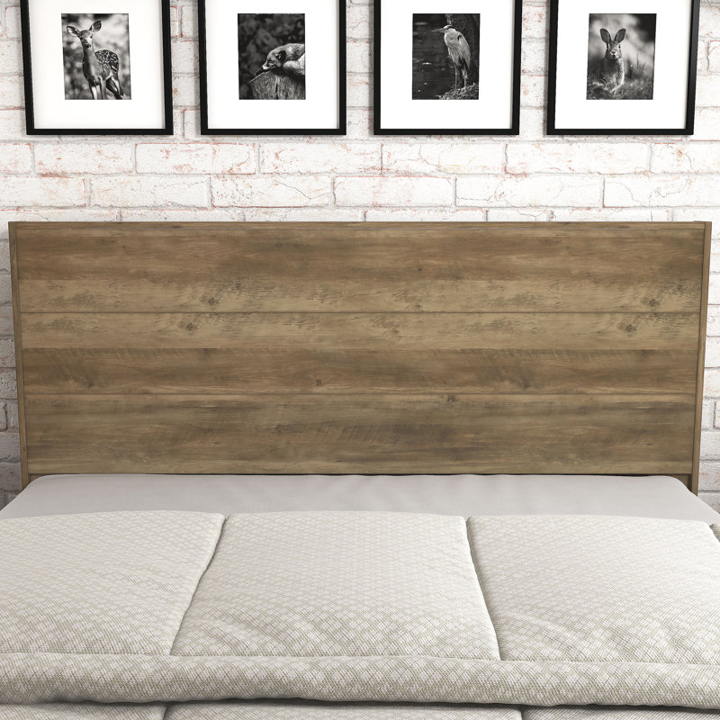 Allyannah Transitional Full Queen Headboard, Gray