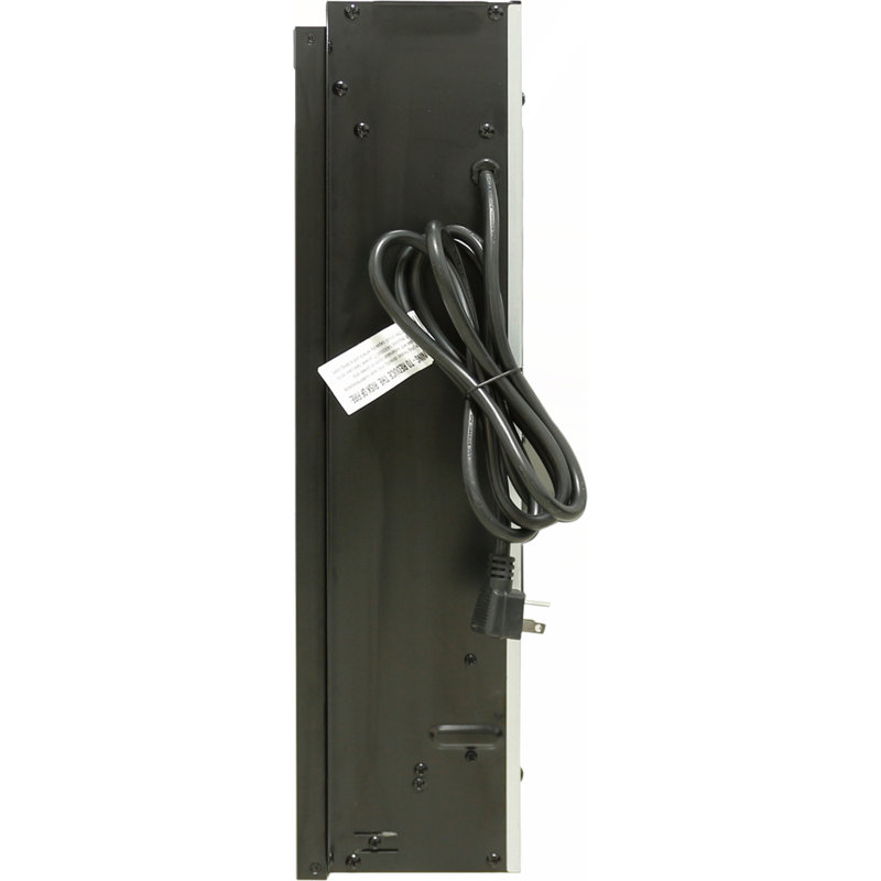 Insertion de foyer électrique mince de 23 pouces avec flamme réaliste, télécommande et protection contre la surchauffe pour une ambiance chaleureuse
