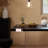 Modern black solid wood acrylic table set-102782920