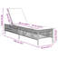 Méridienne de patio en rotin PE brun, acier thermolaqué standard-1574177253-1574177252