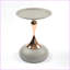 Table basse en métal Mermaid Tail - Décoration polyvalente pour petits espaces, assemblage facile