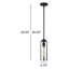 Luminaire suspendu cylindrique à 1 lumière Keziah-1305979434