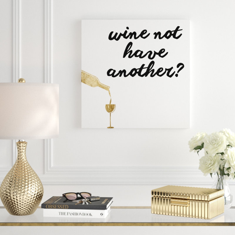 Wine Sentiment VII by Anna Hambly - Wrapped Canvas Print, 51cm H x 51cm W