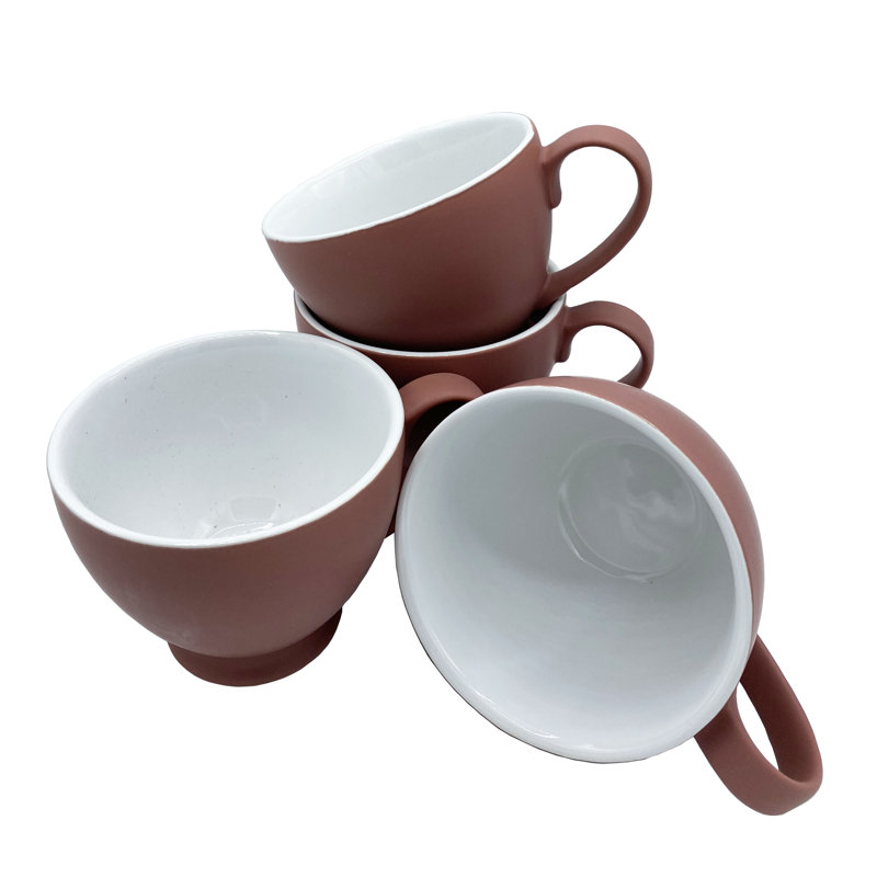 Percival Stoneware Teacup, Terracotta