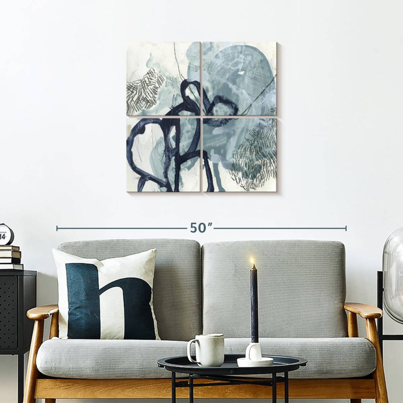 Bleu ardoise Avery I, H 26 po x l 26 po