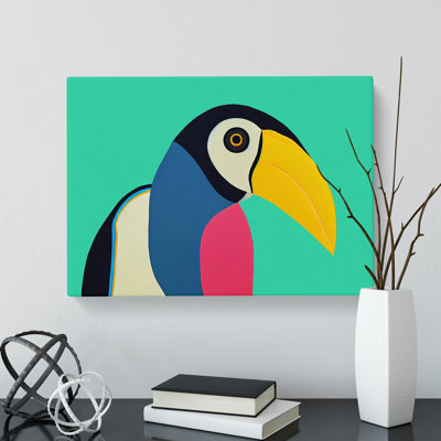 Toucan Bird Abstract Vol.1 - Wrapped Canvas