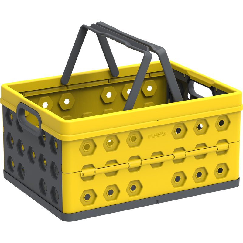 Duramax Building Products Plastic Crate, Yellow