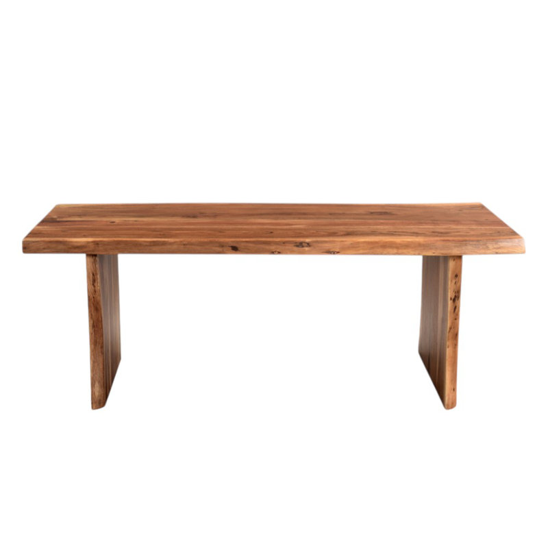  Table basse 51 po en bois massif brun - style transitionnel