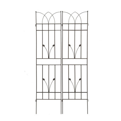 Treillis polyvalent en métal pour les plantes d'extérieur, rehaussant la beauté du jardin