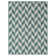 Tapis intérieur / extérieur vert / crème Nicole