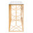 47'' Glass Top Console Table