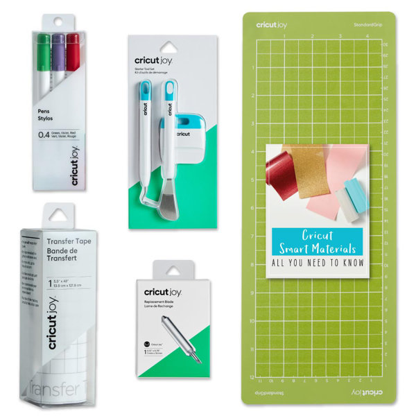 Cricut Starter Bundle, Beginner Guide, Basic Tool Kit, Sketch Pen Set