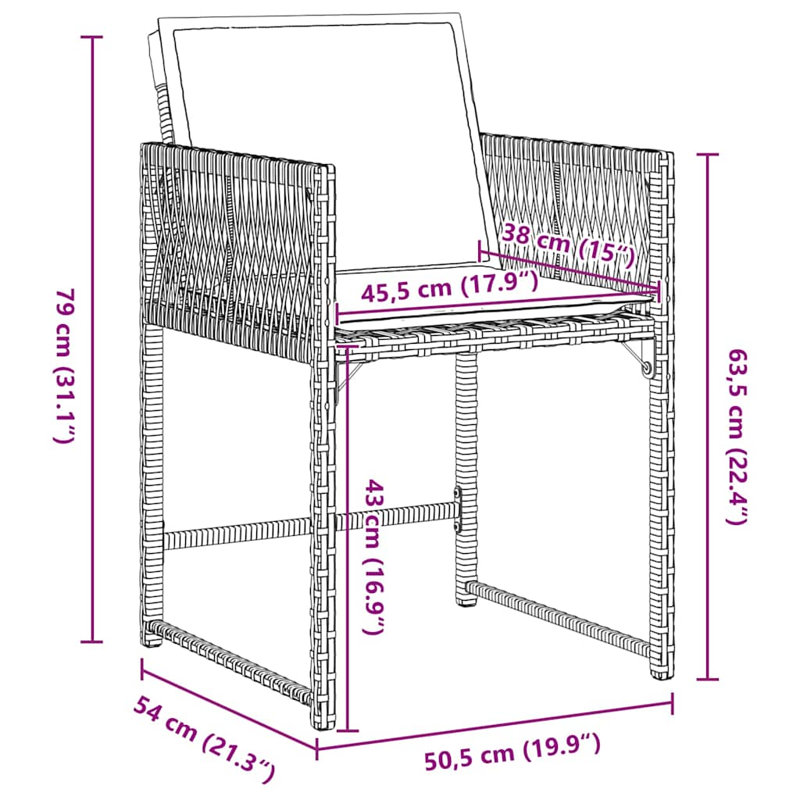 Eliezel 8 - Person Patio Dining Set with Rectangular Table, Grey Cushion/Natural Frame