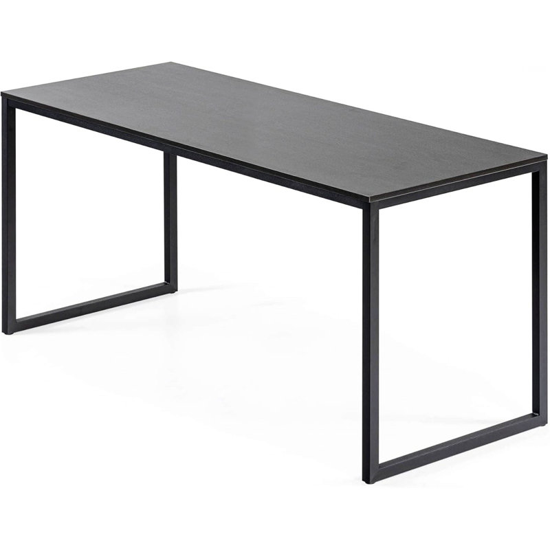 Rectangle Table, Computer Desk With Metal Base