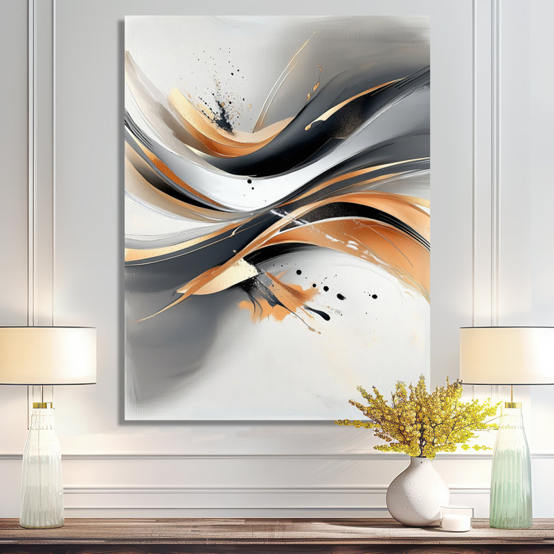 Geometric Dark Fractal In Motion II - Abstract Metal Wall Decor, Fractal Metal Print, 40" H x 30" W