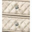Table de chevet beige avec velours beige