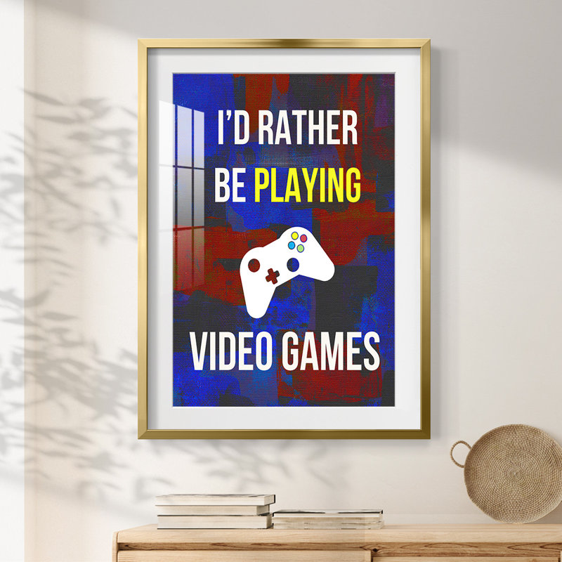 «Gamer at Play III», impression encadrée, H 28,5 po x l 20,5 po