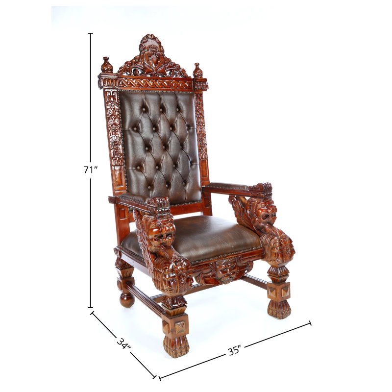 Fahy Tufted Armchair, Brown
