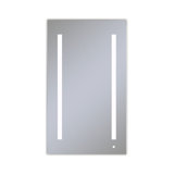 AiO Recessed Frameless Medicine Cabinet with 6 Adjustable Shelves and LED Lighting