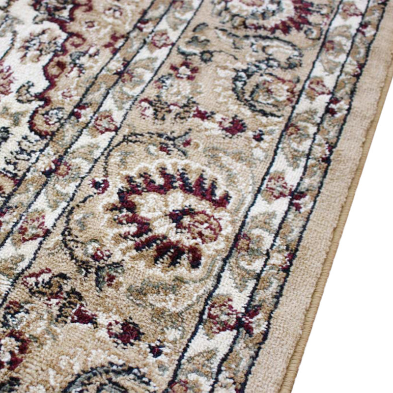 Damora Multipurpose Persian Style Olefin Medallion Motif Area Rug, Square 7'