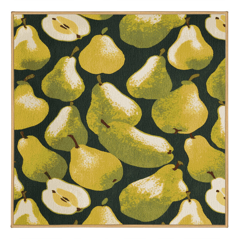  Tapis lavable poire Bartlett, Carré 3 pi