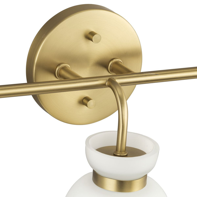 Lexie Dimmable Vanity Light, 3, Brushed Gold