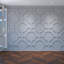 Panneau mural 3D 23,4 "x 42,25" en blanc (paquet de 10)