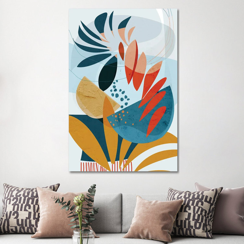 Plantes tropicales_1PC6, Sans cadre, toile, H 60 po x l 40 po