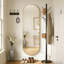 Miroir mural ovale en métal-794365164