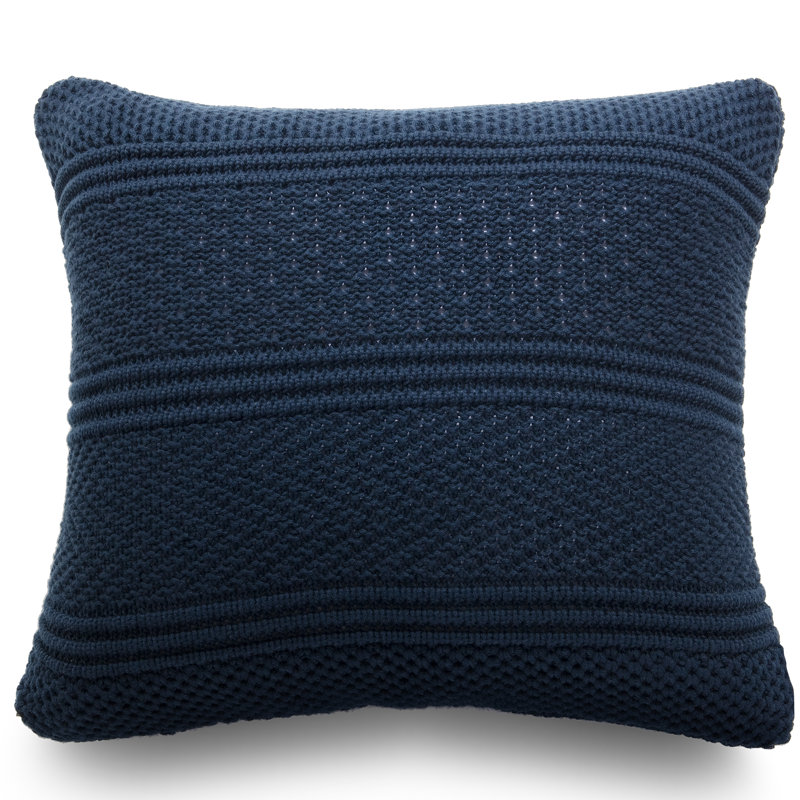 Square Throw Cushion, Ocean Blue