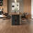 Retro and simple dining table-185639877