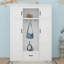 Hall Tree With Storage Bench And 3 Hooks, Modern Style Entryway Bench With Drawer And 4 Cabinets, Coat Rack With Adjustable Shelves-1332040879