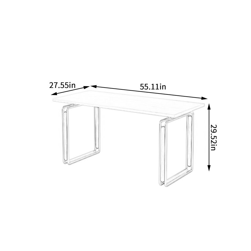 Modern Creative Rectangular Multi-functional Table, 29.52"H x 55.11"L x 27.55" W