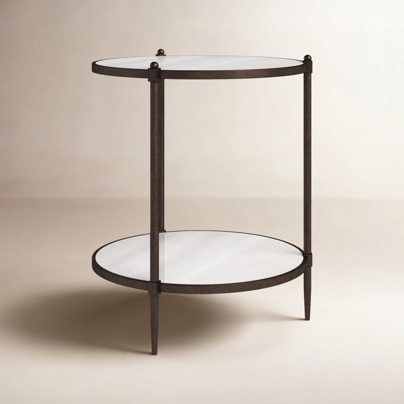 Peninsula Mirrored Side Table