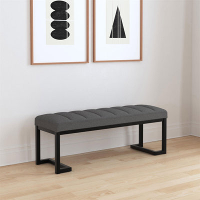 Banc d'appoint rembourré capitonné Mira