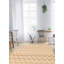 Tapis ivoire / beige / gris en laine tissé à plat à la main Canwick