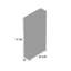 Bibliothèque ouverte moderne Mid-Century à 5 tablettes H 71,85 "x l 35,63" Olinda-1821817287