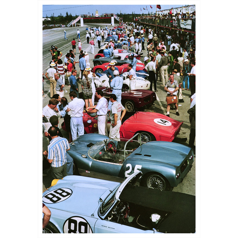 Bahamas Speed Week Print by Slim Aarons, 48.5" H x 32.5" W x 0.1" D, Unframed