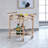 Lakelyn Clear Glass Finish Serving Cart