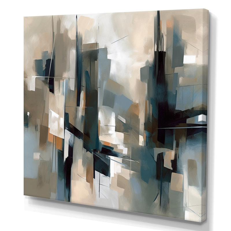 Kardos of Abstract Shapes I sur impression sur toile, H 16 po x l 16 po x P 1 po, Toile tendue