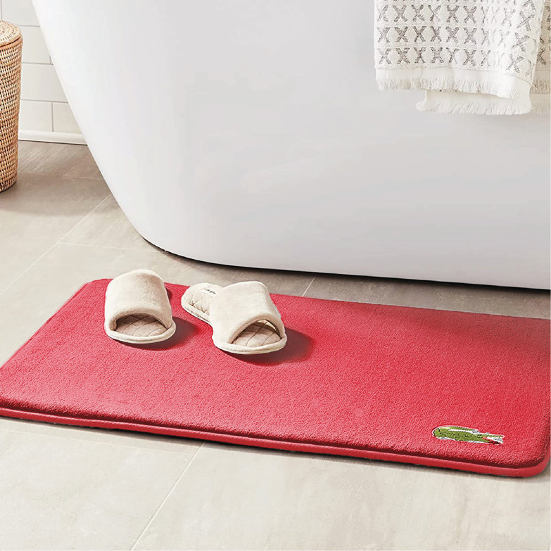 Lacoste Croc Legend 19x30 Memory Foam Non-Slip Bath Rug, Formula
