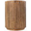 Table d'appoint d'extérieur en oxyde de magnésium avec grain de bois texturé naturel
