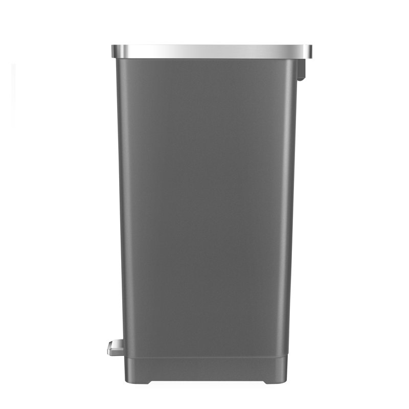 Hana Recycler Bin, Grey, 30, 60" H x 22" W x 35" D